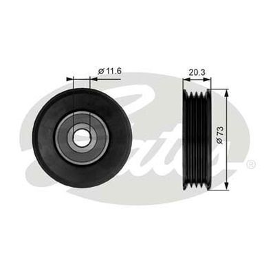 Drive Belt Idler Pulley Gates 38031 For Toyota Suzuki Mitsubishi Mazda Lexus Honda