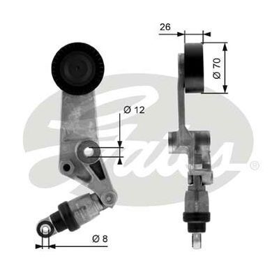 Micro V-Fan Drive Belt Gates 38286 For Toyota