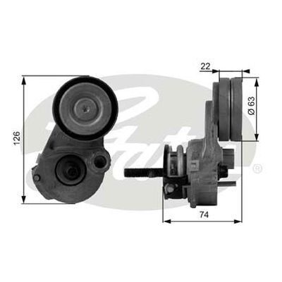 DriveAlign Tensioner Unit Gates 38433 For HOLDEN Astra Barina Cruze Trax