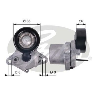 Tensioner Drive Belt Gates 39123 for Hyundai i40 i30 Accent Kia Soul Diesel