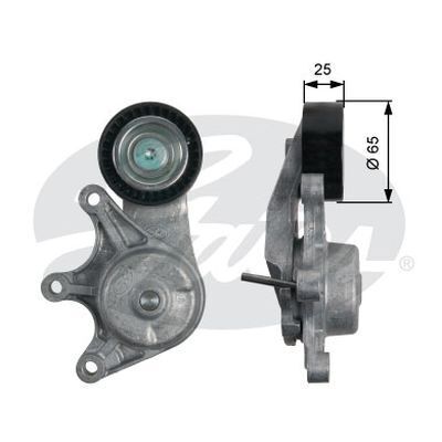 Tensioner Gates 39191 for BMW 1 X1 BMW 2 BMW 3 X3 BMW 4 X4 Petrol