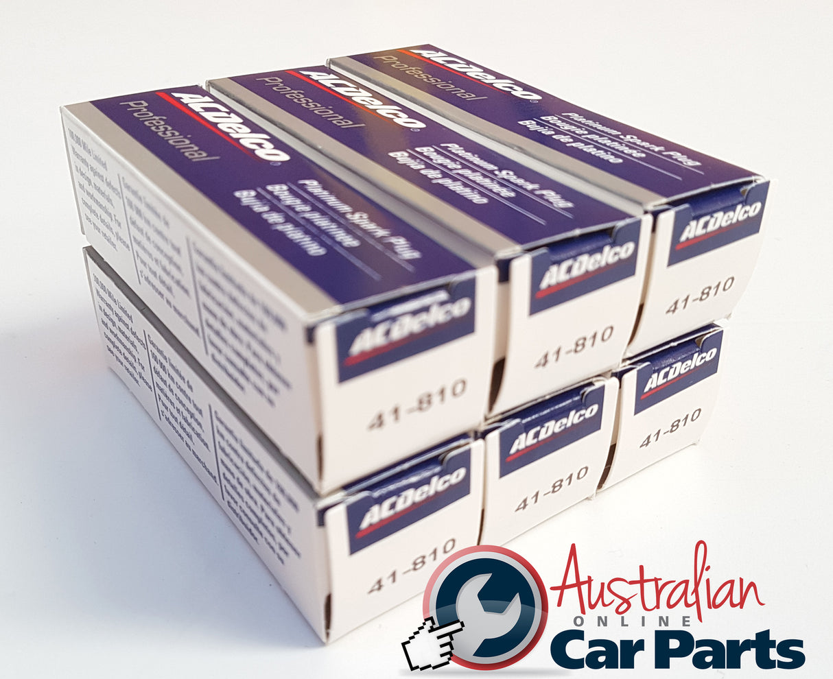 Spark Plugs Double Platinum Acdelco 41810 pack of 6 suitable for 6CYL Service life of 100 000kms