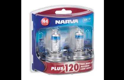 H4 12V 60/55W P43T Plus120 Bl2 Narva 48362BL2