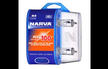H4 12V 60/55W Plus100Ll (2) Narva 48872BL2