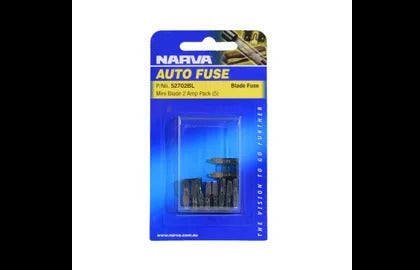 Mini Blade Fuse 2A Bl - Pk 5 Narva 52702BL
