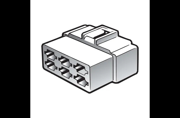 6 Way Female Quick Connector Housing 10 Pack Narva 56266