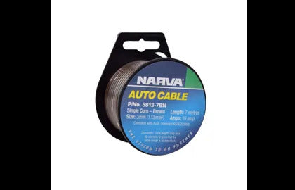 Cable S/Core 3Mm 10A 7M Brown Narva 5813-7BN
