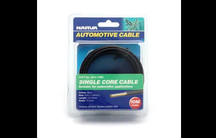 Cable Single Core 4Mm 15A 10M Narva 5814-10BK