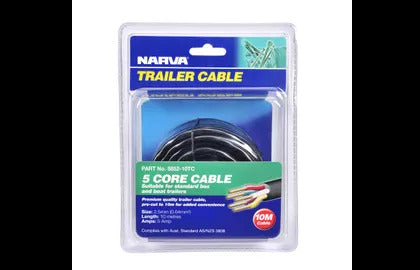 Cable Trailer 5 Core 2.5Mm 5A Narva 5852-10TC
