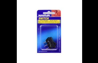 Sml Rect Rocker W/Led Red Narva 62003BL
