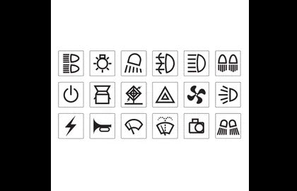 Black Sticker Set - Transport Narva 63177BL