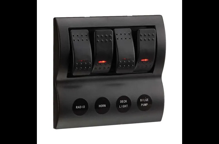 4 Way Led Sw & Fuses Panel Narva 63190