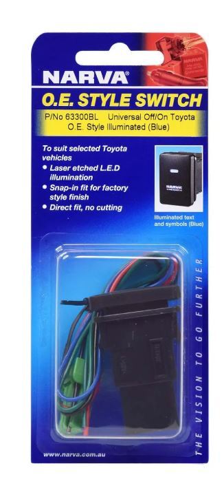 Blank Lamp Switch Narva 63300BL for Toyota Prado Landcruiser 200 Hilux Rav4