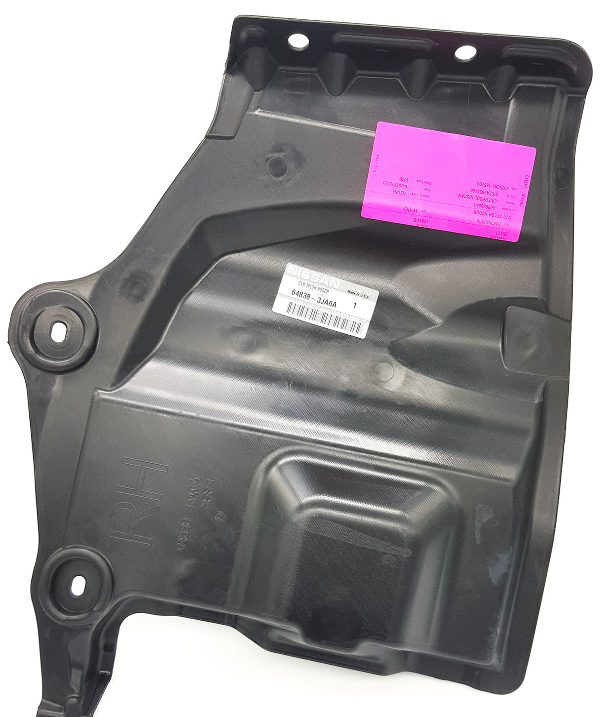 Enigine Splash Shield RH (vertical 64838-3JA0Afor for Nissan Pathfinder 2013-2014