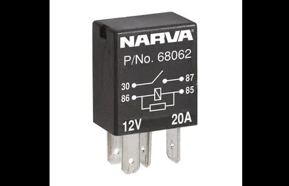 12V 4Pin 20A N/O Micro Relay 1 Narva 68062BL