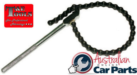 8" Adjustable Chain Wrench T&E Tools7408 NEW