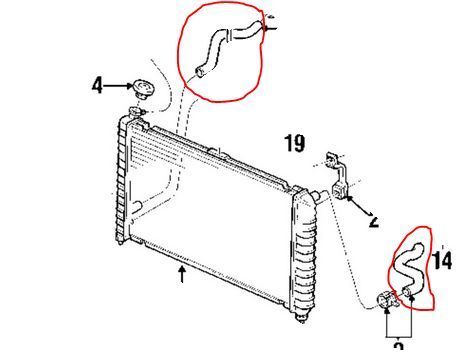 RADIATOR HOSE KIT suitable for Holden COMMODORE VY V8 5.7L LS1 GENUINE TOP BOTTOM HOSE 02-04