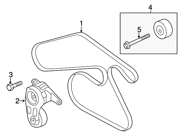 Engine Drive Belt suits Holden COMMODORE VF V6 2014-2017 3.0L 3.6L FAN BELT 92252907