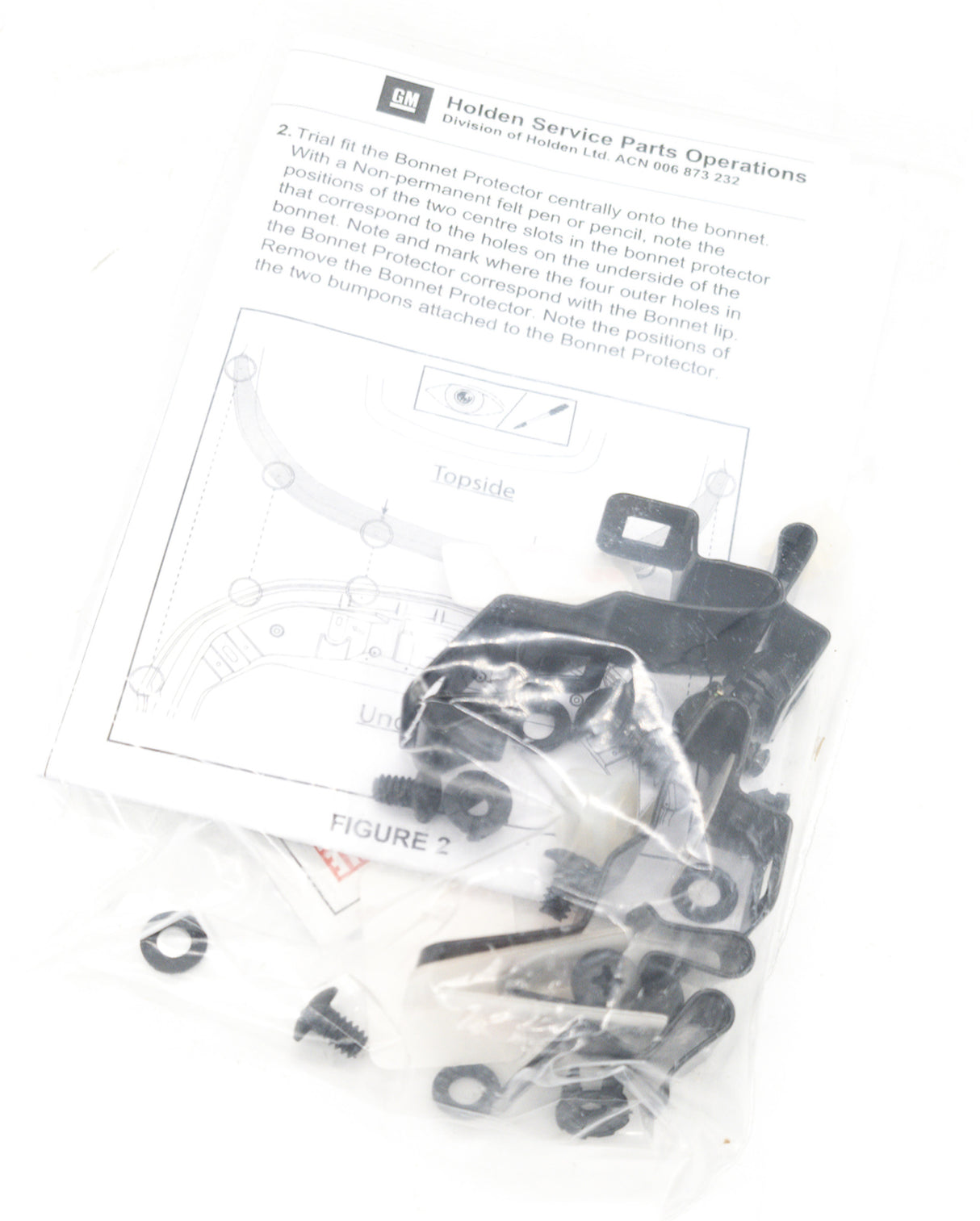 Fitting kit for Bonnet Protector suits Holden Colorado RG S2 Genuine Tinted 2016-2019 92284161