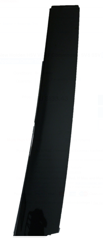 Front LH Door Window Applique Outer Trim 92288491