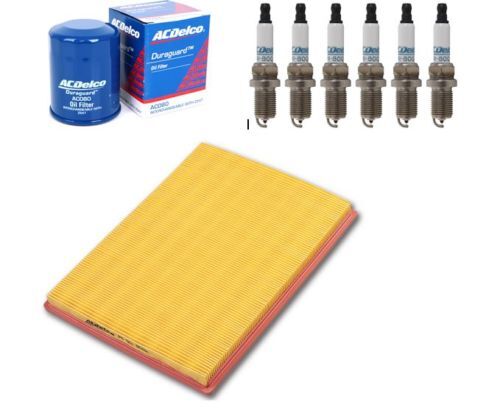 Oil Air Filter Spark Plugs ACDelco suitable for HOLDEN CAPTIVA 7 SERVICE KIT 3.2 V6