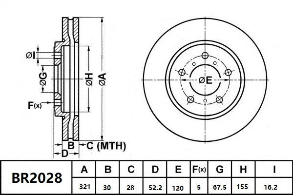Brake Rotor Front Ultimate Slotted & Dimpled Bendix BR2028-ULT for Holden Commodore VE Wagon i V8 6.0LTP L76