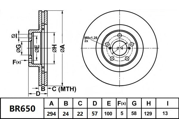 Bendix BR650 Ultimate Brake Rotor