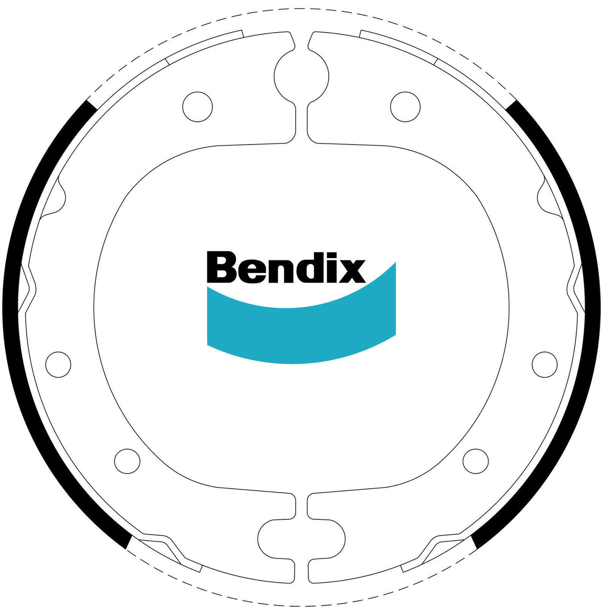 Bendix BS1540 Brake Shoe Set