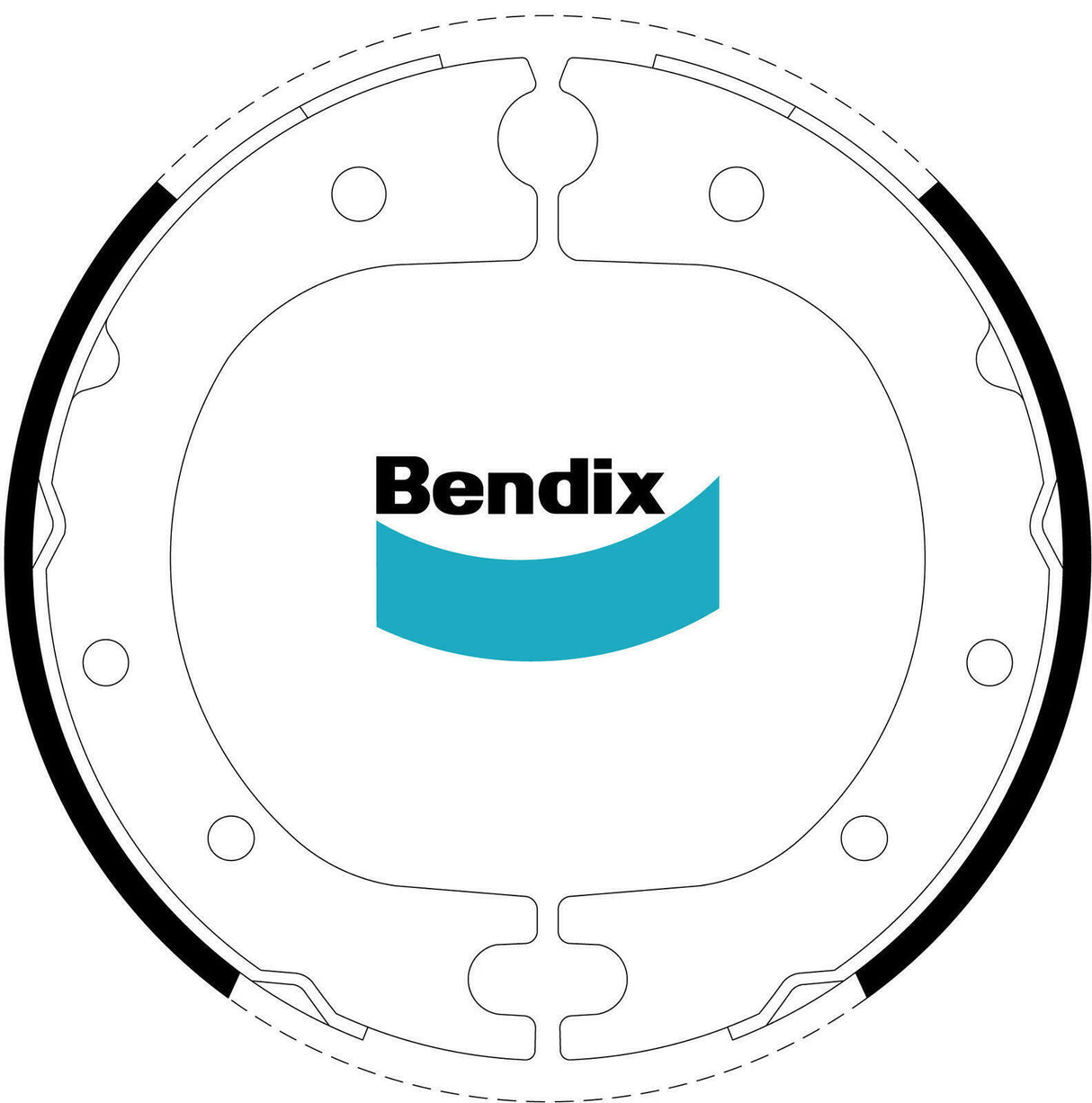 Bendix BS1540 Brake Shoe Set