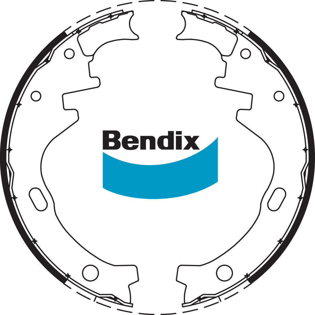Bendix BS1584 Brake Shoe Set