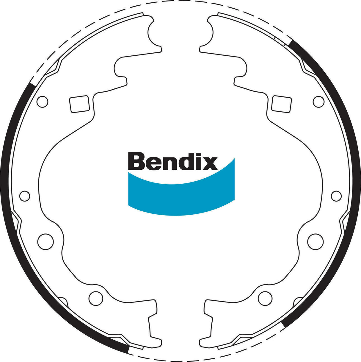 Bendix BS1587 Brake Shoe Set