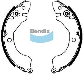 Bendix BS1677 Brake Shoe Set
