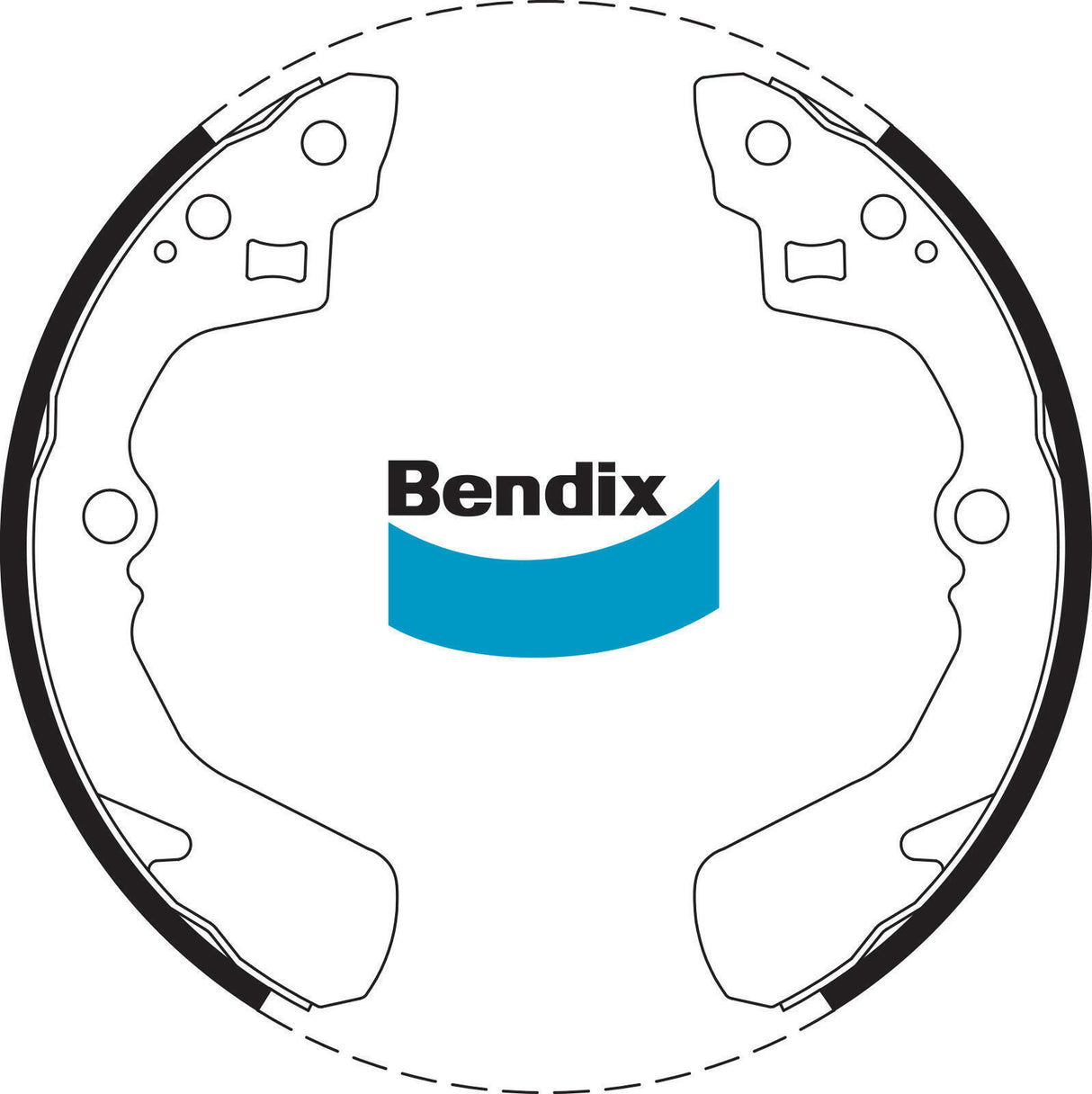 Brake Shoe Set Bendix BS1682 for Daihatsu Applause A101 Hatchback (A101) 1.6LTP HD E