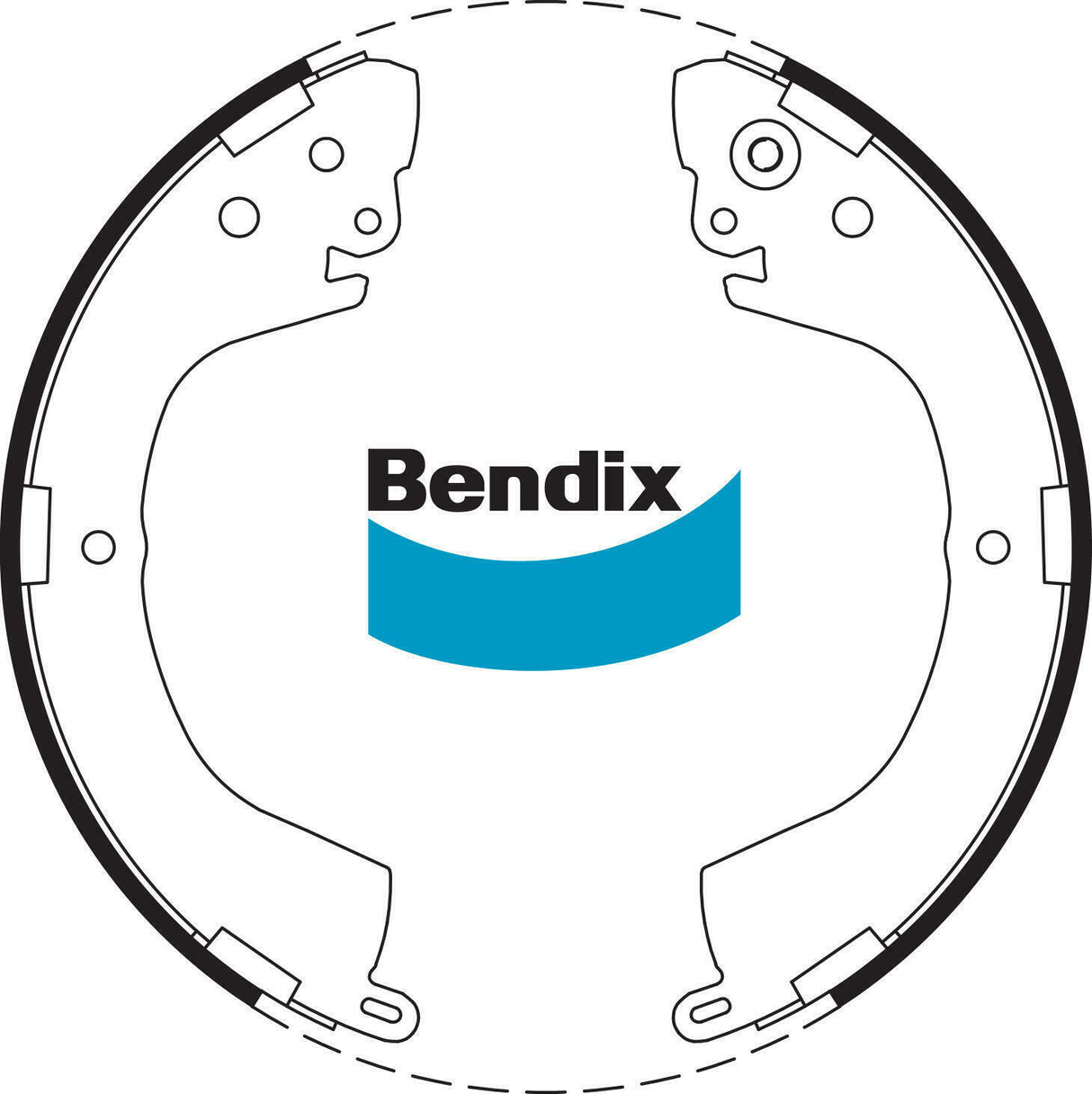Brake Shoe Set Bendix BS1759 for Mitsubishi Triton MK Ute 2.8 TD 4WD 2.8LTD 4M40 T