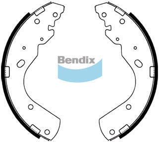 Brake Shoe Set Bendix BS1769 for Ford Courier PH Ute TD 2.5LTD WLAT (12 V)