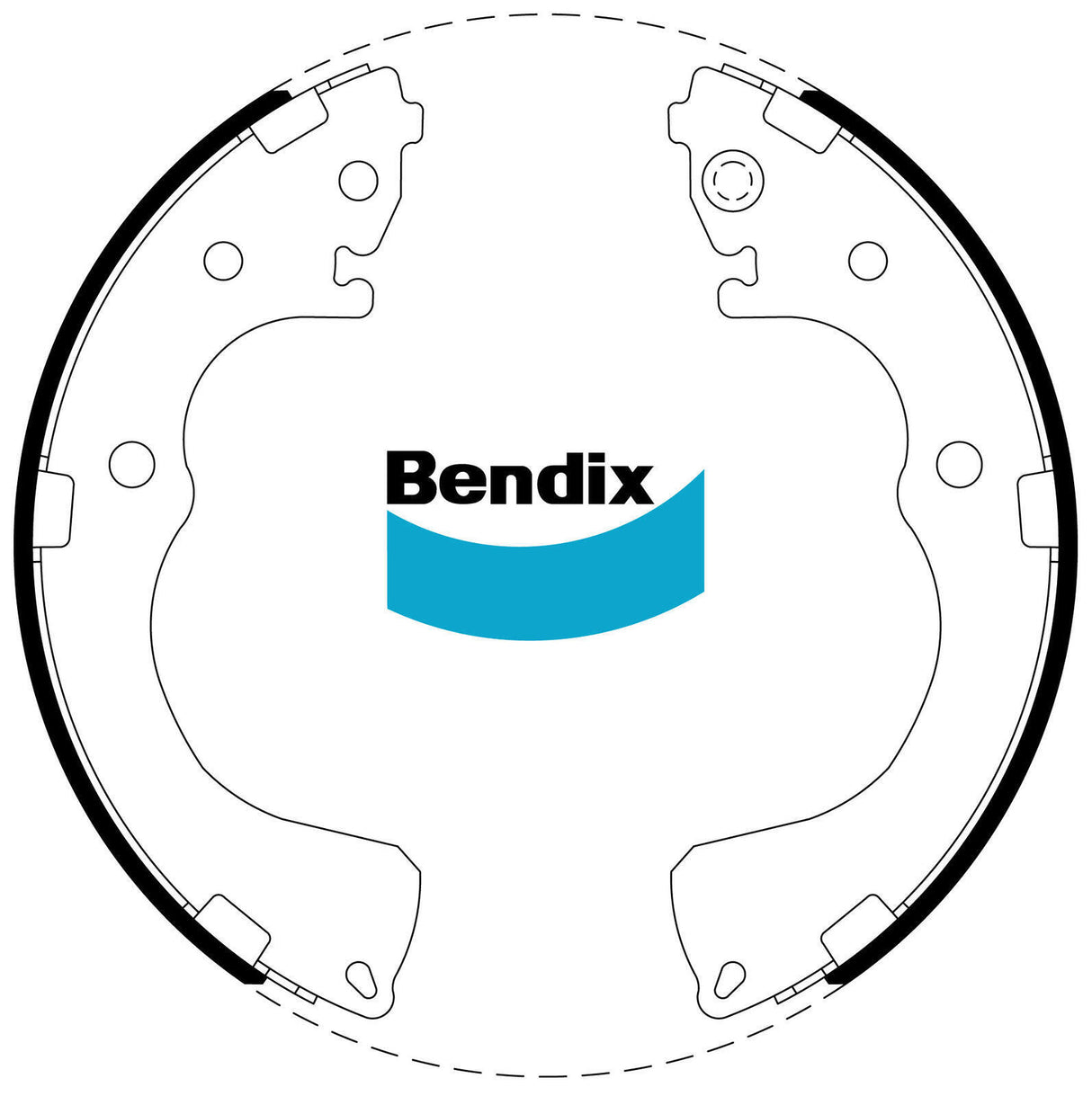 Bendix BS1845 Brake Shoe Set