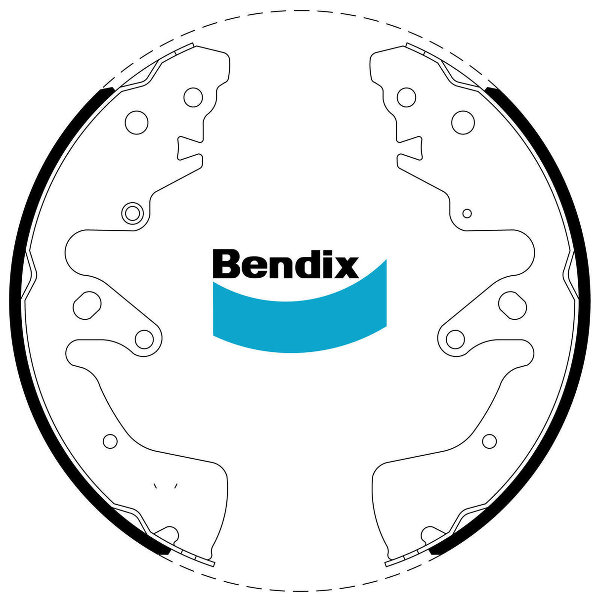 Bendix BS1861 Brake Shoe Set