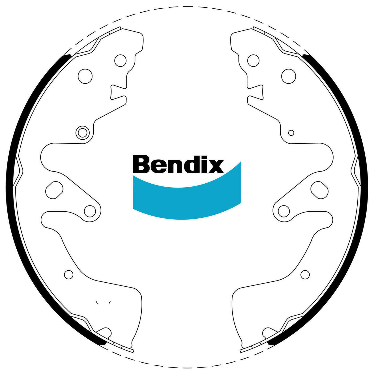 Bendix BS1861 Brake Shoe Set