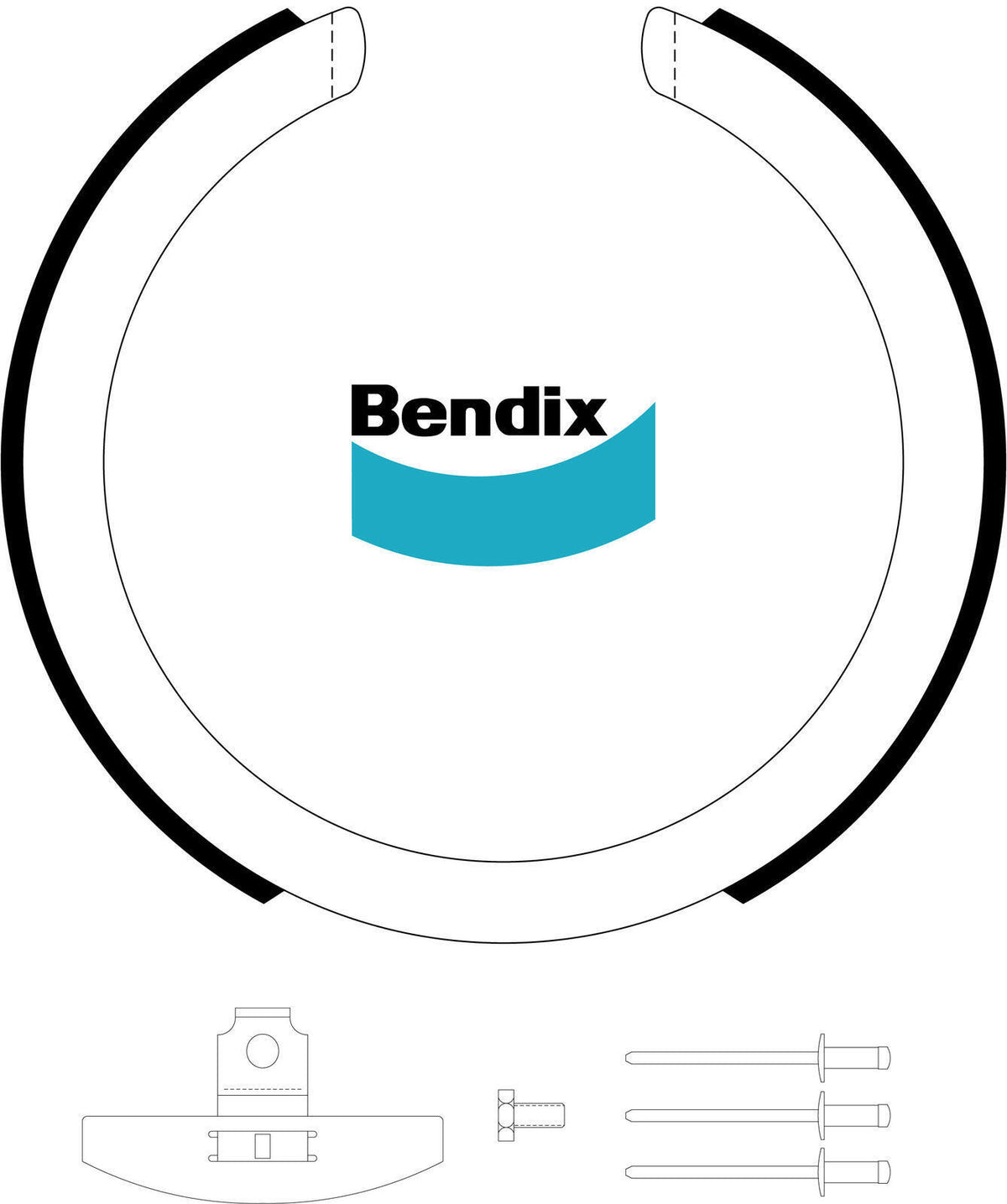 Bendix BS3220 Brake Shoe Set