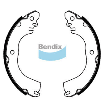 Brake Shoe Set Bendix BS5002 for Nissan Tiida C11 Hatchback 1.8LTP MR18DE