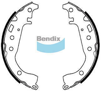 Brake Shoe Set Bendix BS5004 for Toyota Yaris NCP93 Sedan 1.5 1.5LTP 1NZ FE
