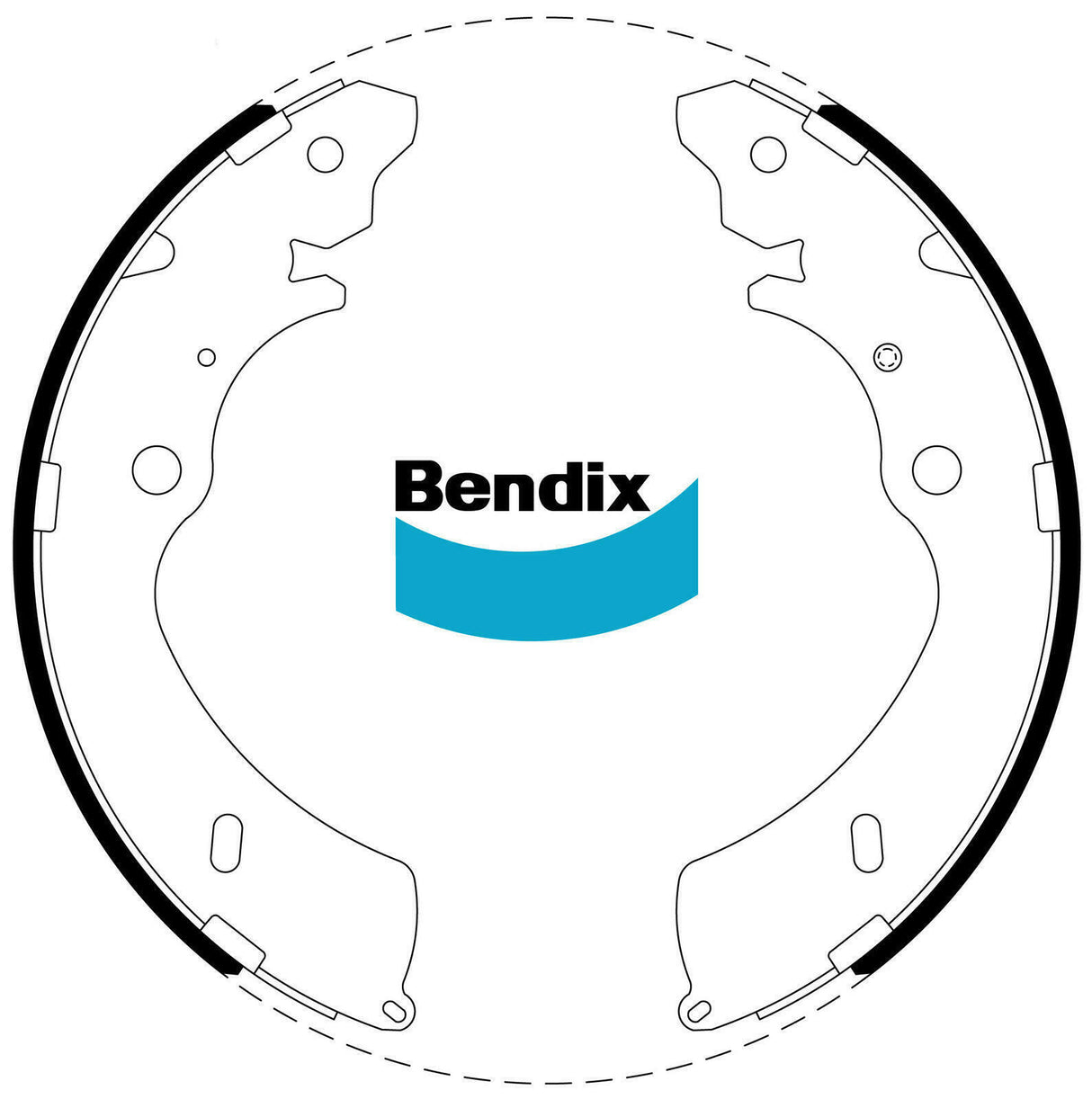 Brake Shoe Set Bendix BS5010 for Holden Colorado RC Cab Chassis i (TFR32) 2.4LTP Y24SE