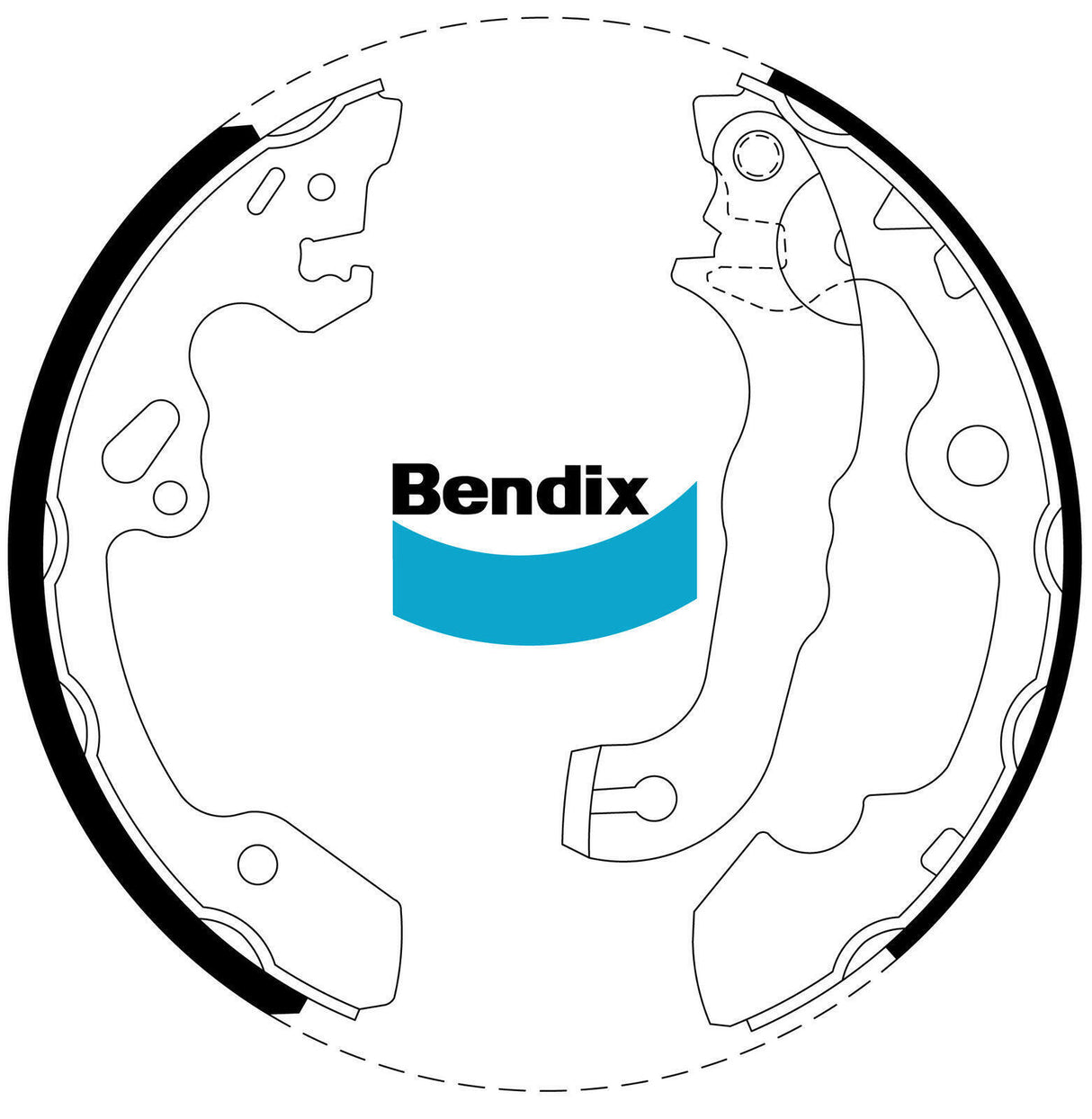 Brake Shoe Set Bendix BS5012 for Honda Jazz GD GE3 GE2 Hatchback 1.5 1.5LTP L15A