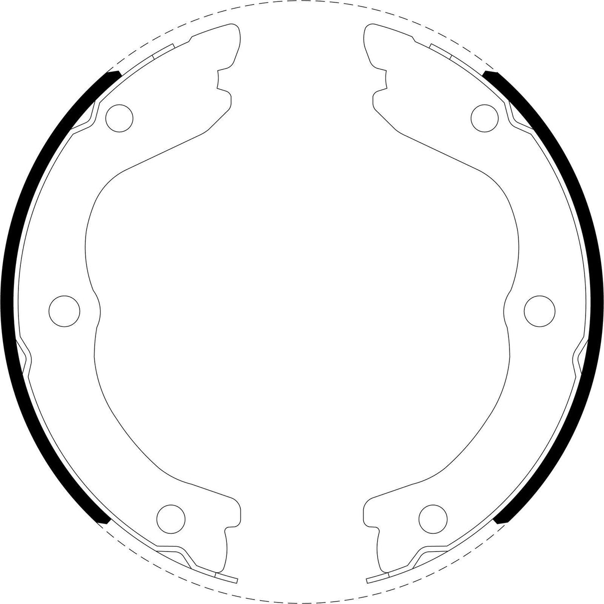 Bendix BS5252 Brake Shoe Set