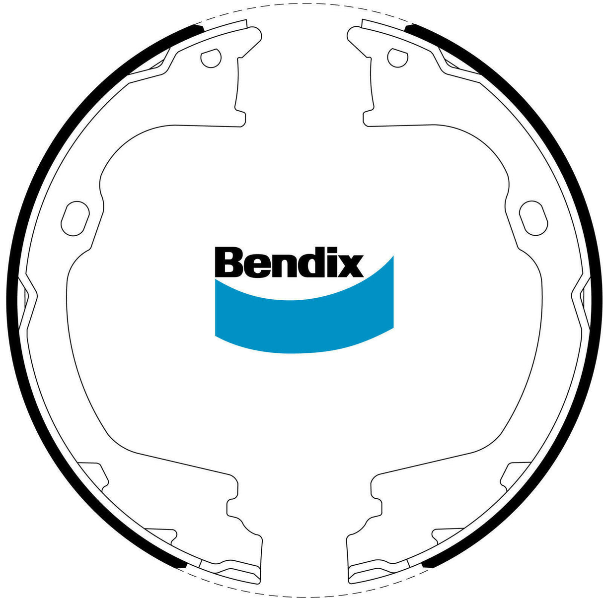 Bendix BS5263 Handbrake Brake Shoe Set