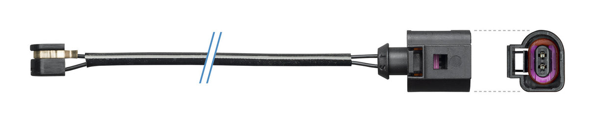 Brake Pads Wear Sensor Bendix BWS1123 for Porsche Panamera 970 Hatchback 4S 3.0LTP MCW.DA