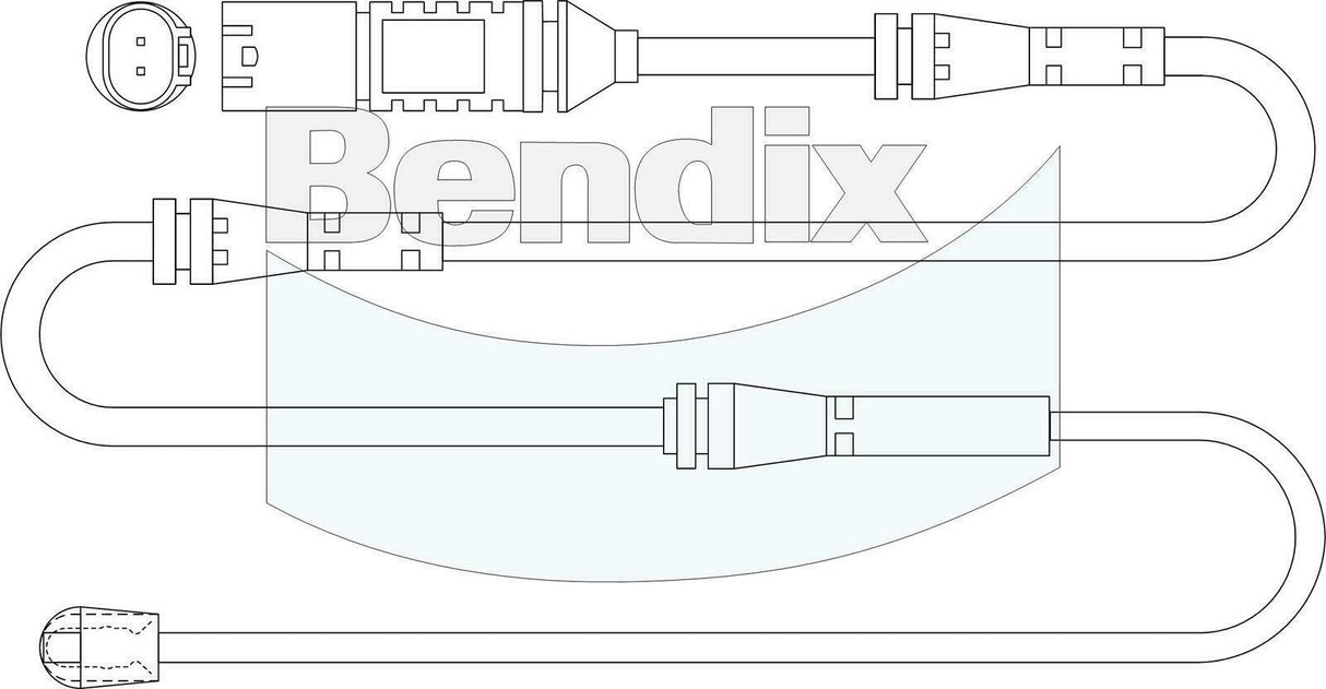 Brake Pads Wear Sensor Bendix BWS1156 for BMW 4 Series F33 Convertible 430i Luxury Line Modern Line Sport Line 2.0LTP Ti B48B20B