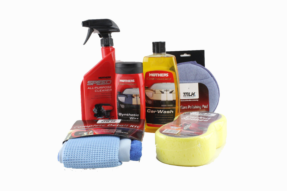 Car Wash Bucket Mothers Polish Gift Pack with Mustang Graphic 65GB17
