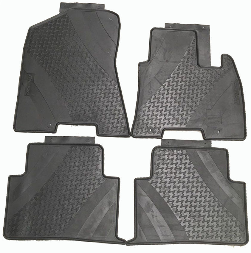 Rubber Floor Mats suits Hyundai Tucson 2015-2019 Genuine set of 4 D7A21APH00