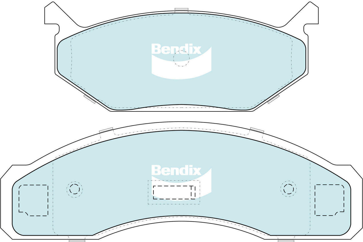 Brake Disc Pad Set Front Bendix DB1004 GCT For Holden HQ HJ HX Ford XA XB XC Chrysler